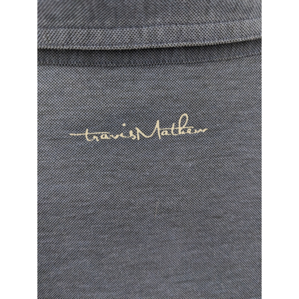 Travis Mathew Polo Shirt Mens Large Blue Gray Golf‎ - Picture 7 of 12